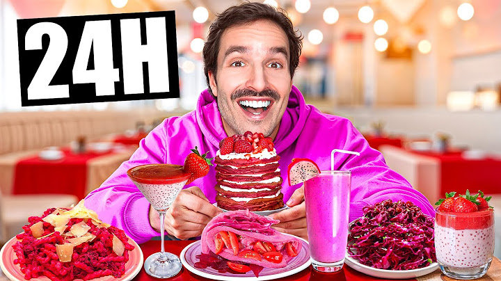 Je mange ROSE ET ROUGE pendant 24H - SPÉCIAL ST-VALENTIN