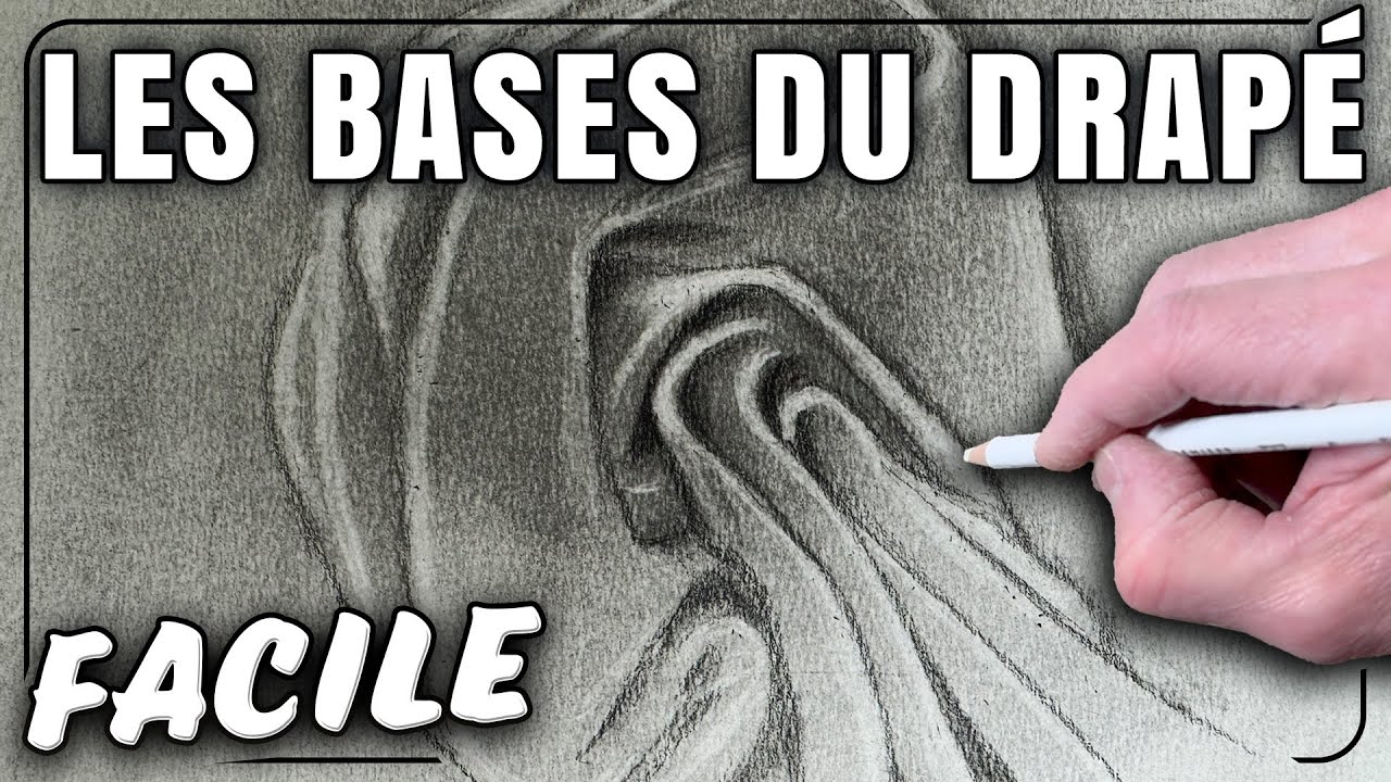 LES BASES DU DRAPÉ EN DESSIN FACILE - TUTO POUR DÉBUTANTS - DESSINEZ DU TISSUS RÉALISTE FACILEMENT