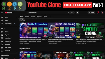 YouTube Clone MERN Stack Tutorial for Beginners | Backend Setup + Tailwind CSS + Redux Toolkit