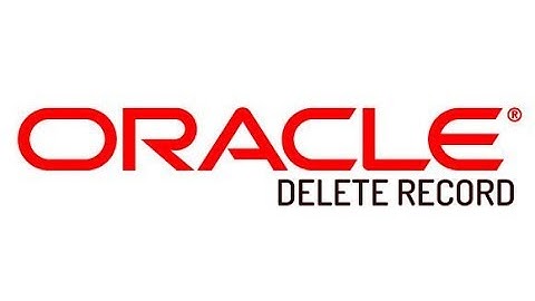 Oracle - SQL PLUS - Delete Data From Database