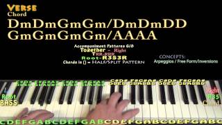 Video thumbnail of "I Put A Spell On You (Annie Lennox) Piano Lesson Chord Chart"