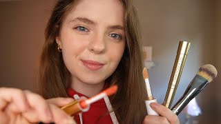 ASMR Older Sister Does Your Makeup For School ? Fast & Aggressive, tingly layered sounds, roleplay