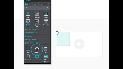 How to embed videos and html content in your website and app wireframes