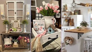 Spring 2024 Elegante Farmhouse Cottage Decorating ldeas|farmhouse cottage decoration #farmhouse