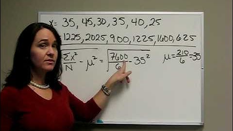 Population Standard Deviation