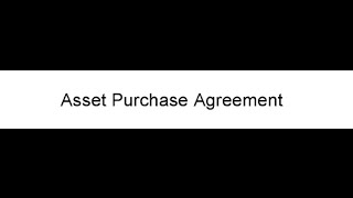 Asset Purchase Agreement