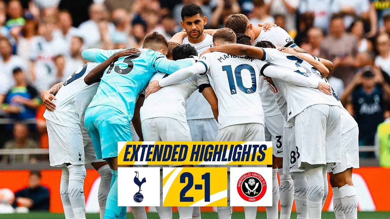 Goals and Highlights: Tottenham Hotspur 2-1 Sheffield United in