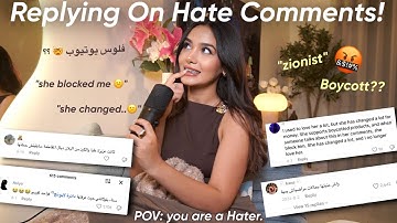 Replying on hate comments | الفيديو المنتظر 🤷( POV YOU ARE A HATER)  