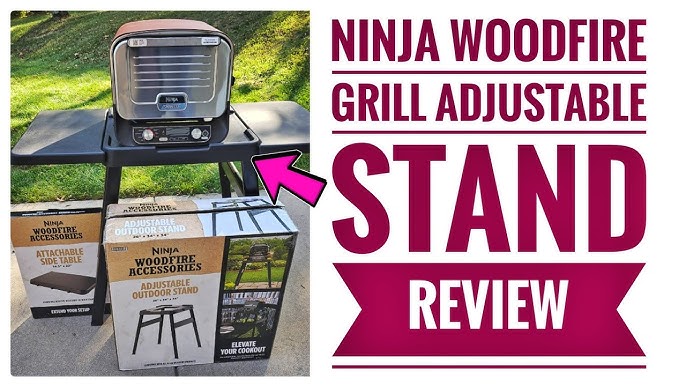 GRILL FORCE Grill Stand for Ninja Woodfire Grill,Grill Cart,Collapsible  Outdoor Grill Stand Fit for Ninja Woodfire Outdoor Grill(Ninja  OG701),Traeger