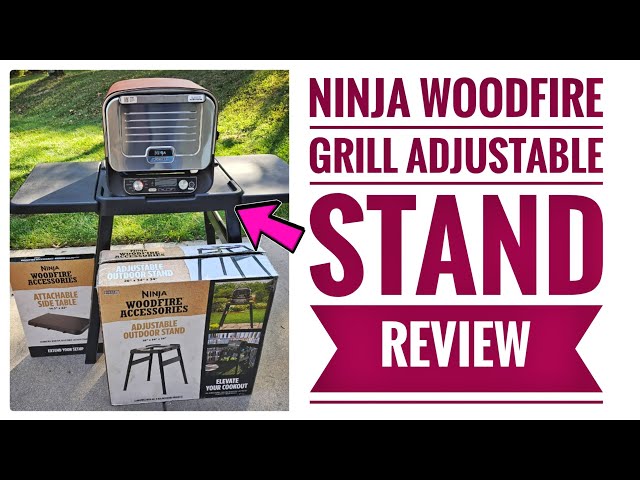 Ninja Woodfire Grill Adjustable Stand and Side Table Review 