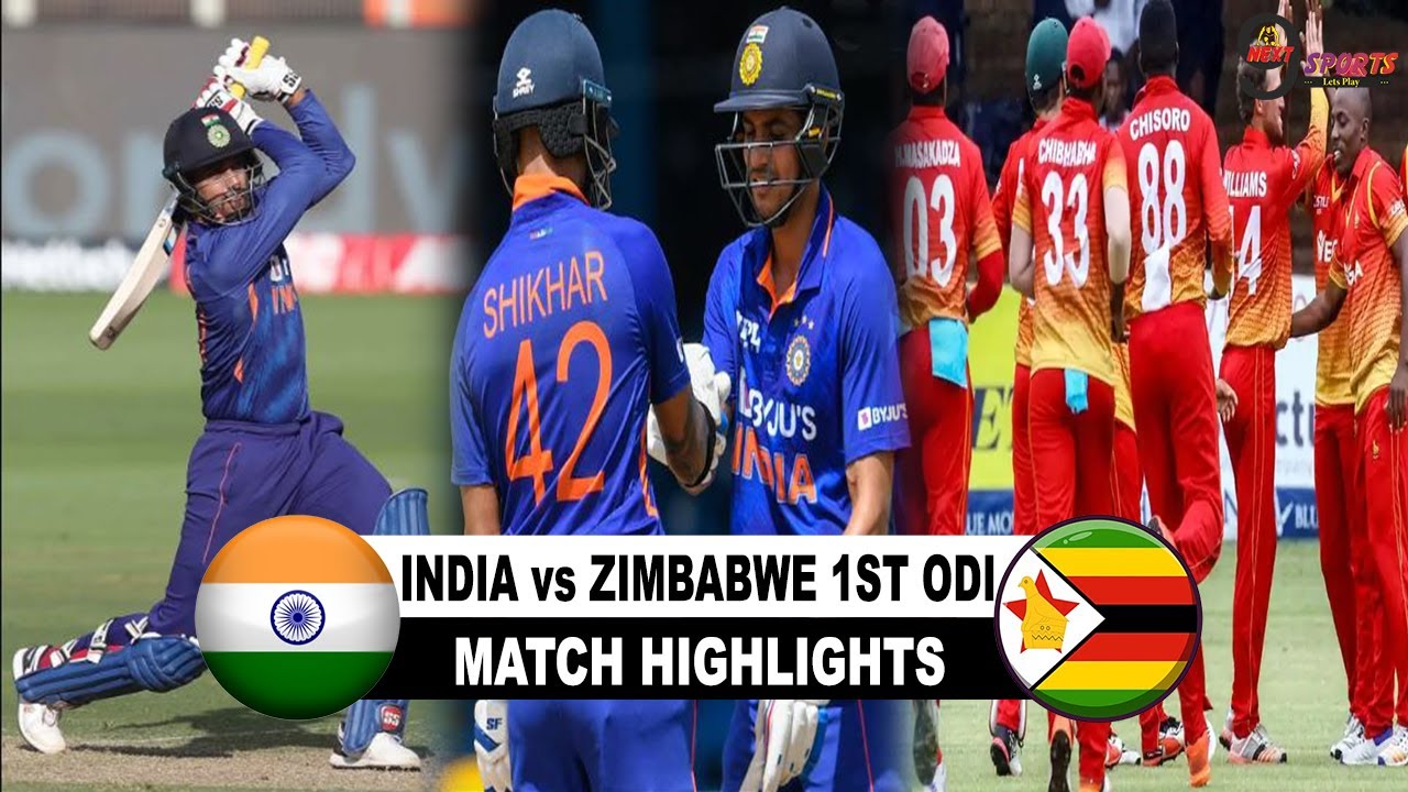 IND vs ZIM ODI MATCH HIGHLIGHTS INDIA VS ZIMBABWE ODI MATCH HIGHLIGHTS 2022