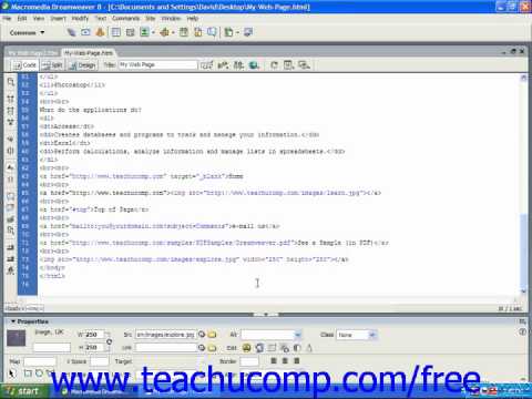 HTML Tutorial Aligning Images Training Lesson 8.4