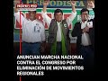 Anuncian marcha nacional contra Congreso por eliminación de movimientos regionales | Pasó en el Perú