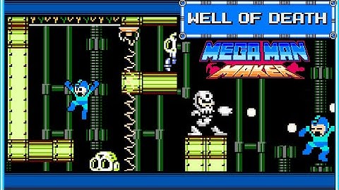 Mega man maker 1.7 - Well Of Death - Nice text-edited visuals!