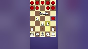 How Can Chess vs Checkers End?