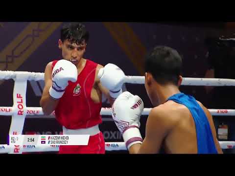 مهدی کاظمی ایران مقابل رنگسی سائو CAM مسابقات جهانی IBA 2025 54 کیلوگرم