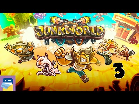 Junkworld TD: Apple Arcade iOS Gameplay Walkthrough Part 3 - Wasteland (by Ironhide)