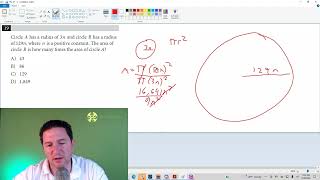 Linear Digital SAT practice test 1, module 1, number 19, math