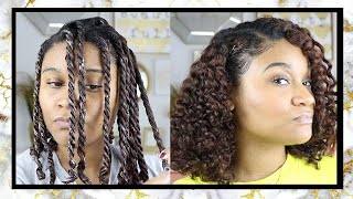 3 Strand Twist Out on Natural Hair