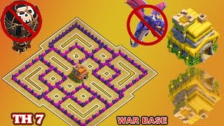 Clash of Clans(CoC) | Best Town hall 7 War Base 2018 | TH7 Anti dragon,Anti Hog,Anti 3 star War Base