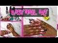 EASY GEL POLISH AND FOIL TRANSFER DESIGN | SUMMER NAIL ART