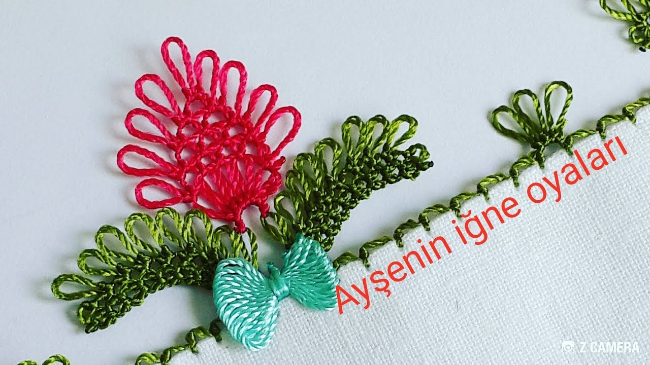 191.model Çok güzel bir iğne oyası modelinin anlatımlı yapılışı DIY 📣 📣