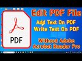 How to Write and Edit a PDF Document in Laptop