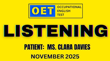 OET Listening Sample Test 2025: Full Practice for Nurses, Doctors & All Healthcare Professionals