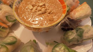 Lizzie made summer rolls for dinner 