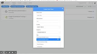 Create Classes in Formative