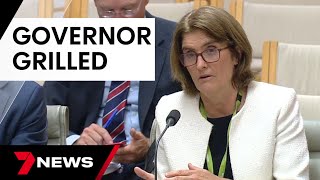 RBA Governor Michele Bullock faces committee hearing at Parliament House | 7 News Australia