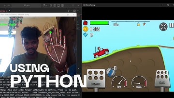 Playing Hill Climb Racing with Just My Hands  | OpenCV + Python