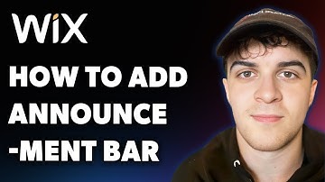 How to Add Announcement Bar in Wix (Full 2025 Guide)
