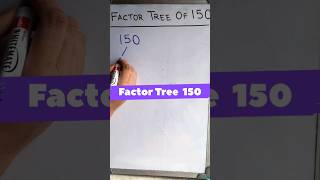 Factor Tree of 150 #factortree 150 का factor tree