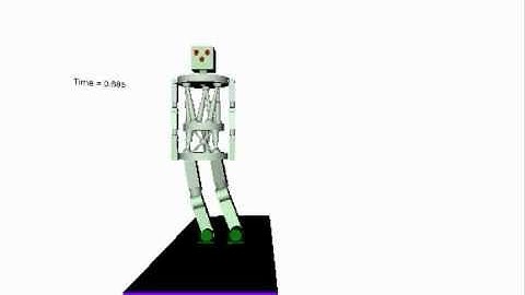 Simulation of a waist-trunk system for humanoid robots