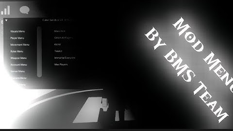 Cubic Sandbox 0.3.0 Latest Mod Menu | Kick All | Glitch all | Auto Shoot | anti kick | MassKill