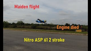 Mustang P51D Nitro ASP 61 2 stroke - maiden