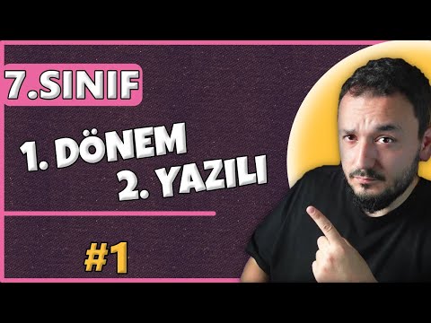 7.Sınıf Matematik 1.Dönem 2.Yazılı | #1