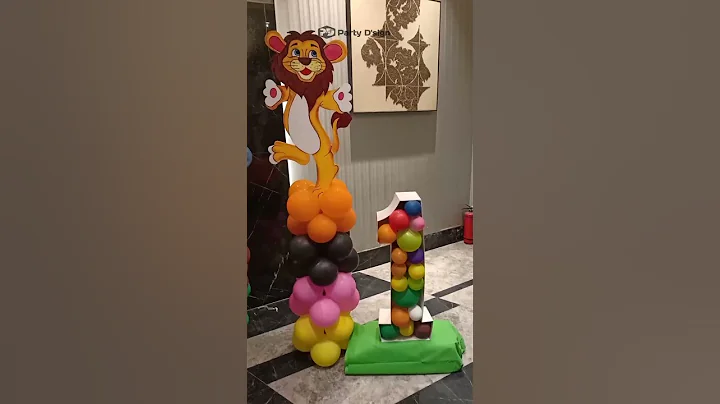 jungle theme balloon arch / Jungle Safari Balloon Garland #shorts