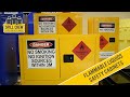 Flammable liquids safety cabinets  spill crew