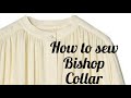 How to sew mandarin shirt collar / How to sew bishop collar / mandarin collar tutorial by Lomzy