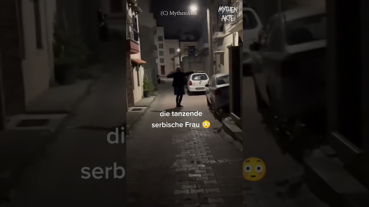 Die Tanzende Serbische Frau Gefilmt Gruselig Shorts