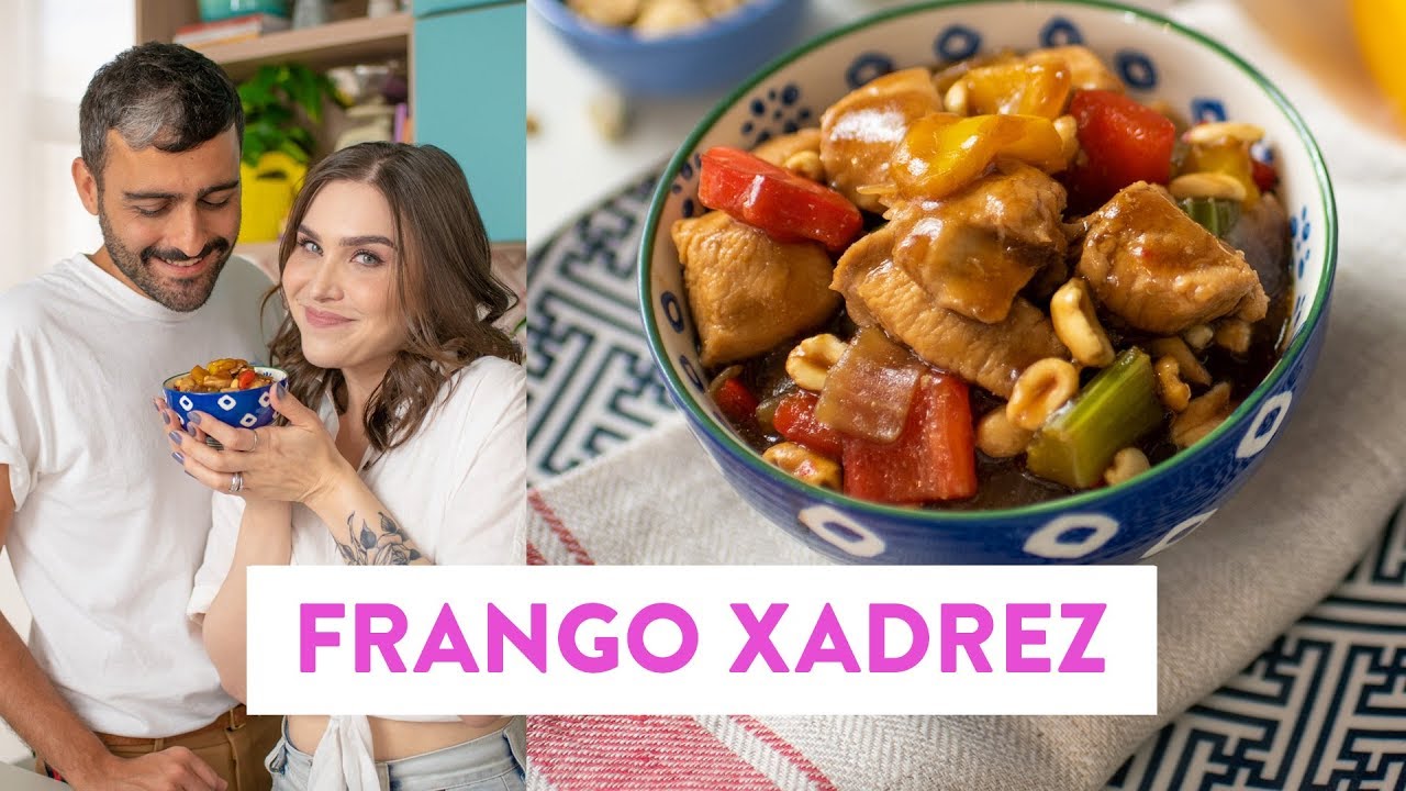 RECEITA DE FRANGO XADREZ  COMO FAZER FRANGO XADREZ 