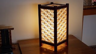 Shoji and kumiko patterns 09 Making a miebishi tsunagi andon lantern Part 2