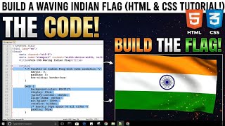 How to Build Waving Indian Flag Webpage using HTML & CSS Step by Step | Computer Soft Skills