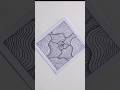 Draw with me / Zentangle Pattern #shorts #drawing #zentangle #satisfying