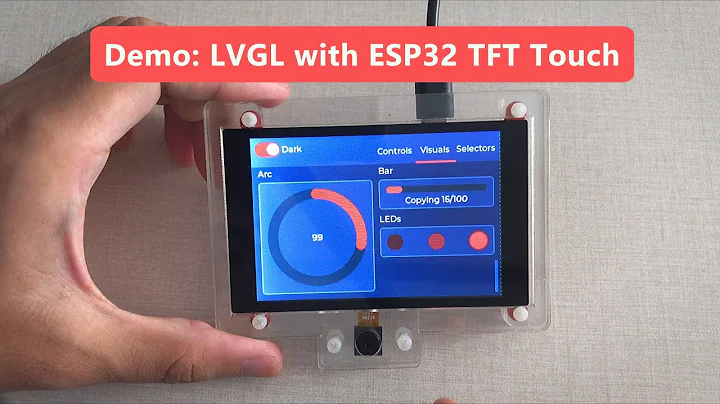 Demo: LVGL with ESP32 3.5 Inch TFT Touch Screen ILI9488