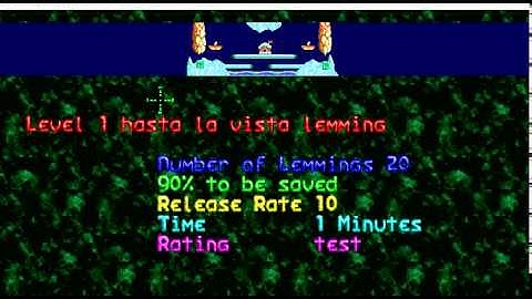 lemmings Custom level, Hasta la vista lemming