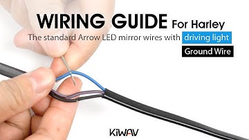 [Installation][Ground] The standard Arrow LED mirror wires with driving light fit for Harley