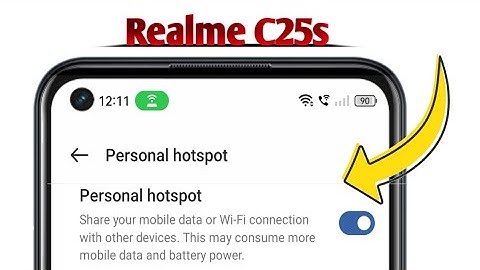 Hotspot Not Working on Realme C25s Problem Solved